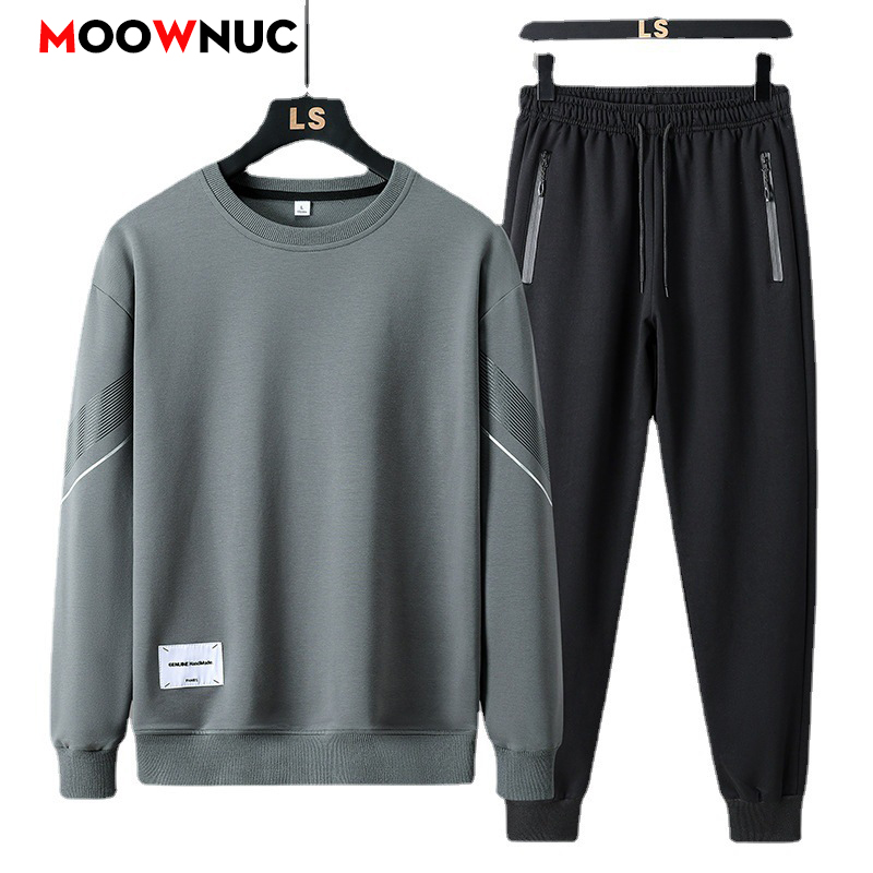 Men'S Fashion Pants - ชุดกีฬาลำลอง 2 ชิ้นสำหรับผู้ชาย ชุดแฟชั่นสตรีทแวร์ เสื้อฮู้ดและกางเกงขายาว ชุดสำหรับตั้งแคมป์และชายหาด