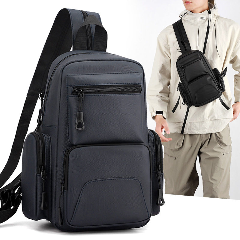 Men'S Fashion Bag - กระเป๋าคาดหน้าอกผู้ชายแบบใหม่ แฟชั่นลำลองอเนกประสงค์ กระเป๋าสะพายไหล่ความจุมาก กันน้ำ กระเป๋าครอสบอดี้อเนกประสงค์