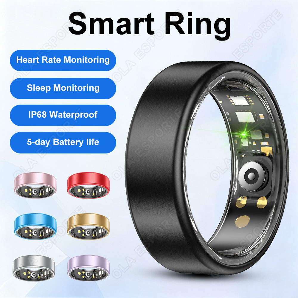 Men'S Fashion Rings - แหวนสมาร์ทริงรุ่นใหม่ปี 2026 พร้อมกล่องชาร์จ สำหรับออกกำลังกาย ตรวจวัดสุขภาพ ตรวจสอบการนอนหลับ
