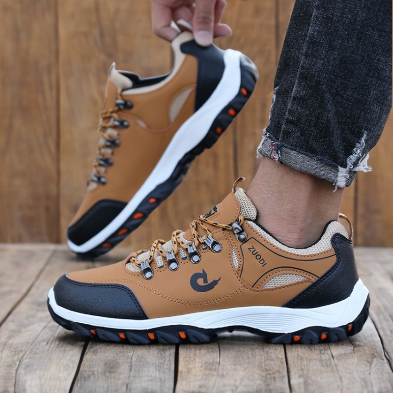 Men'S Fashion Hiking Boots - รองเท้าเดินป่าผู้ชายรองเท้าผ้าใบสีดํารองเท้าปีนเขากันน้ําและทนทาน,รองเท้าวัลคาไนสําหรับผู้ชายขนาด 39 48 รองเท้าหรูหรา