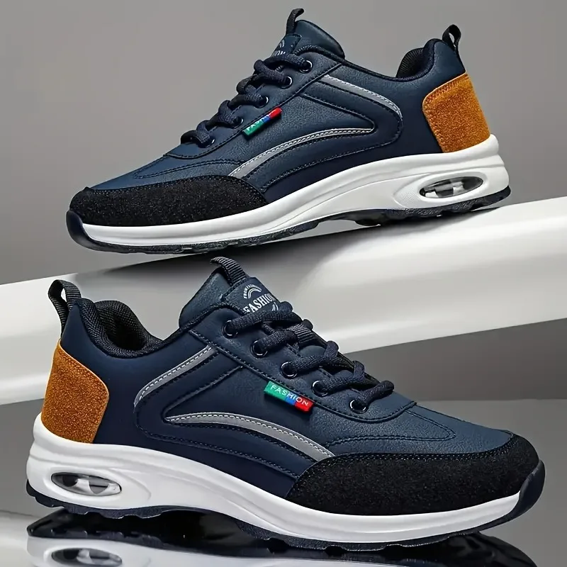 Men'S Fashion Hiking Boots - รองเท้าเดินป่ากลางแจ้งสำหรับผู้ชาย ระบายอากาศได้ดี ดูดซับแรงกระแทก หัวรองเท้าเสริมความแข็งแรงเพื่อความทนทานสูงสุด รองเท้าสำหรับตั้งแคมป์ รองเท้าผ้าใบผู้ชาย