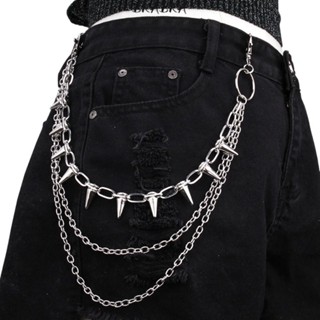 Men'S Fashion Rings - โซ่คาดเอวสไตล์ฮิปฮอป พังก์ร็อก เมทัล สำหรับกางเกง กระเป๋าเงิน ของตกแต่งกางเกงยีนส์