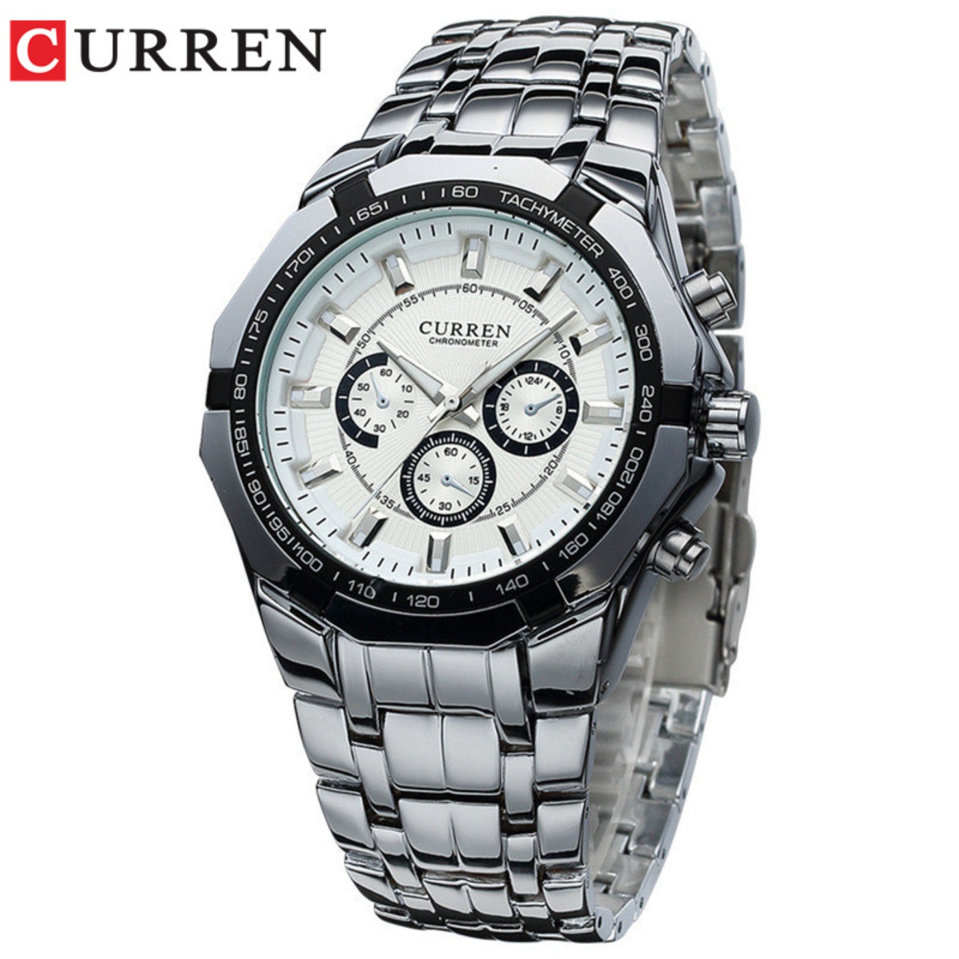 Men'S Fashion Luxury Brands - CURREN ผู้ชายแบรนด์หรูทหารกีฬาบุรุษนาฬิกาเหล็กควอตซ์นาฬิกาผู้ชายนาฬิกากันน้ำธุรกิจนาฬิกาเรลิโอ มาสคูลิโน