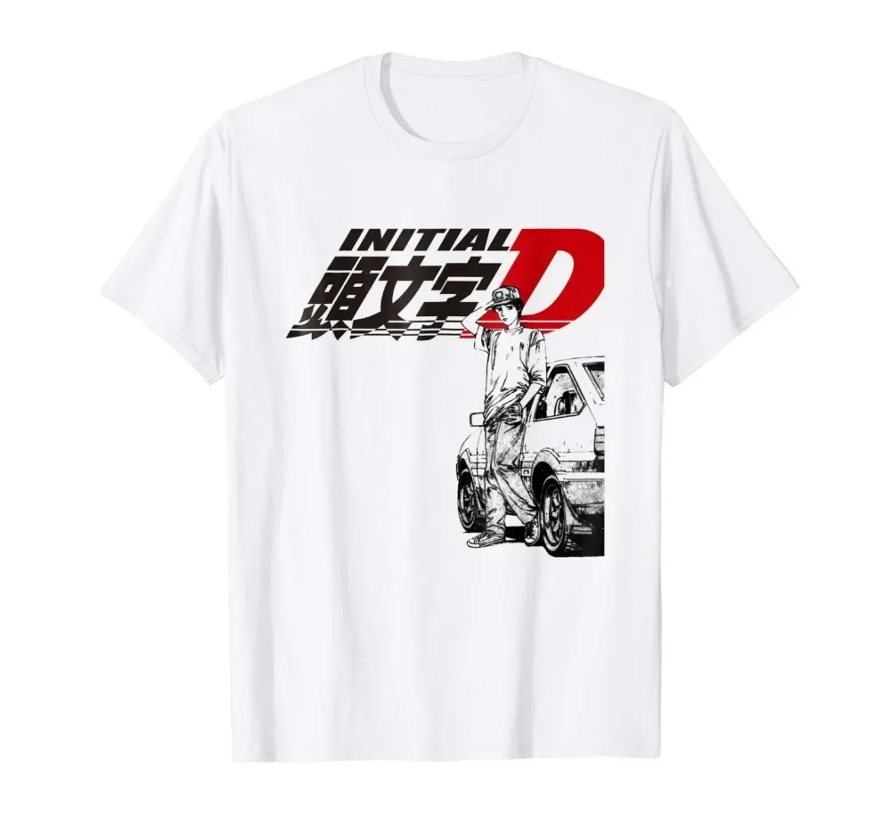 Men'S Fashion Website - เสื้อยืด Initial D แฟชั่นฤดูร้อน เสื้อยืดแขนสั้น เสื้อผ้าแบรนด์ดัง