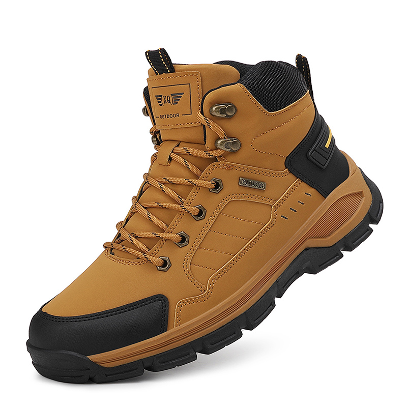 Men'S Fashion Hiking Boots - ฤดูใบไม้ร่วงใหม่ผู้ชายรองเท้าแฟชั่นรองเท้าเดินป่ากลางแจ้งกันน้ําหนังผู้ชายรองเท้าทํางานลื่นผู้ชาย Desert ข้อเท้ารองเท้ารองเท้าผ้าใบ