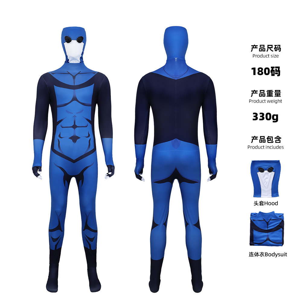 Mens Fashion Jumpsuit - คอสเพลย์อินวินซิเบิล มาร์ค เกรย์สัน แฟนตาซี คอสตูม ชุดเซนไท