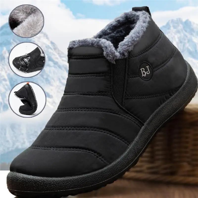 Men'S Fashion Hiking Boots - รองเท้าบูทหิมะแฟชั่นสำหรับผู้ชาย แบบหุ้มข้อ ให้ความอบอุ่นสำหรับฤดูหนาว กันน้ำ ใส่สบาย เหมาะสำหรับกิจกรรมกลางแจ้ง