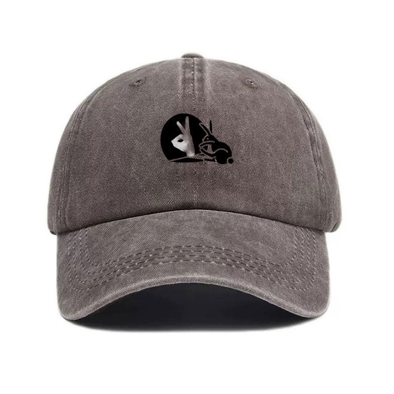Trucker Hat Cap - หมวกเบสบอลผ้าฝ้ายล้างทำความสะอาดได้ ปรับขนาดได้ สไตล์ Distressed Trucker สำหรับผู้หญิง