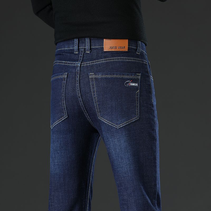 Men'S Fashion Grey Jeans - ใหม่ตรงแฟชั่นบุรุษสีเทาสีดำสีฟ้ากางเกงยีนส์ผู้ชายธุรกิจสบายๆสลิมยืดกางเกงยีนส์คลาสสิกกางเกงเดนิมกางเกงขนาด 30-40
