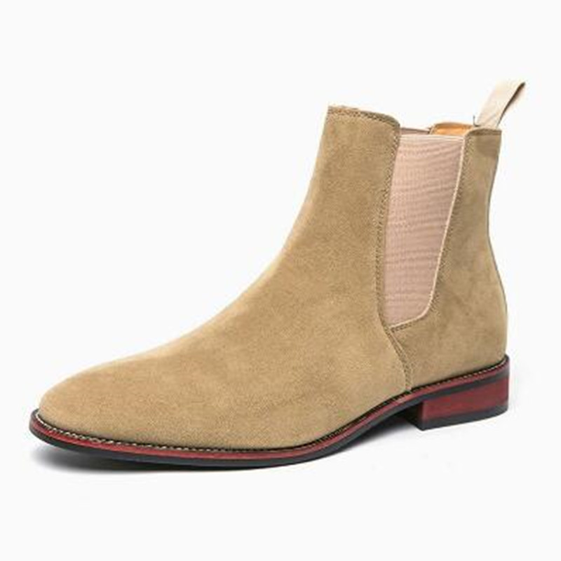 Men'S Fashion Luxury Brands - รองเท้าบูทเชลซีหนังแท้สไตล์เรโทรแบรนด์หรูสำหรับผู้ชายปี 2026 รองเท้าบูทข้อสั้นแฟชั่นลำลองสไตล์อังกฤษทรงหุ้มข้อสูง