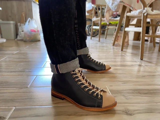 Men Fashion Vintage - High-toolingรองเท้าผู้ชายGoodyear-Welted Vintageรองเท้าผู้ชายRetroรองเท้าเชลซีแนวโน้มแฟชั่นสีดําDesert Bootsผู้ชาย