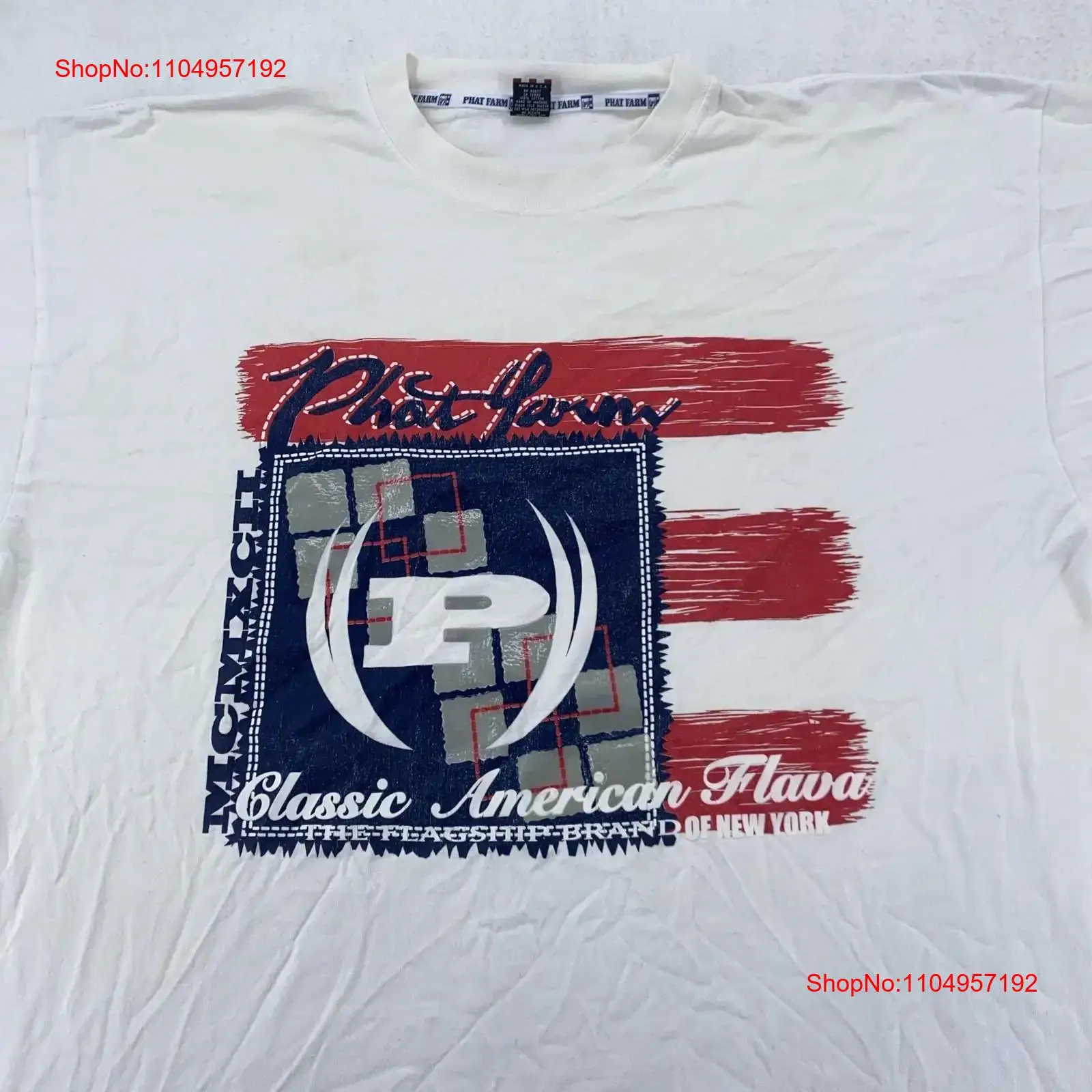 Mens Fashion In The 90S - Vintage Phat Farm T เสื้อบุรุษ 2XL