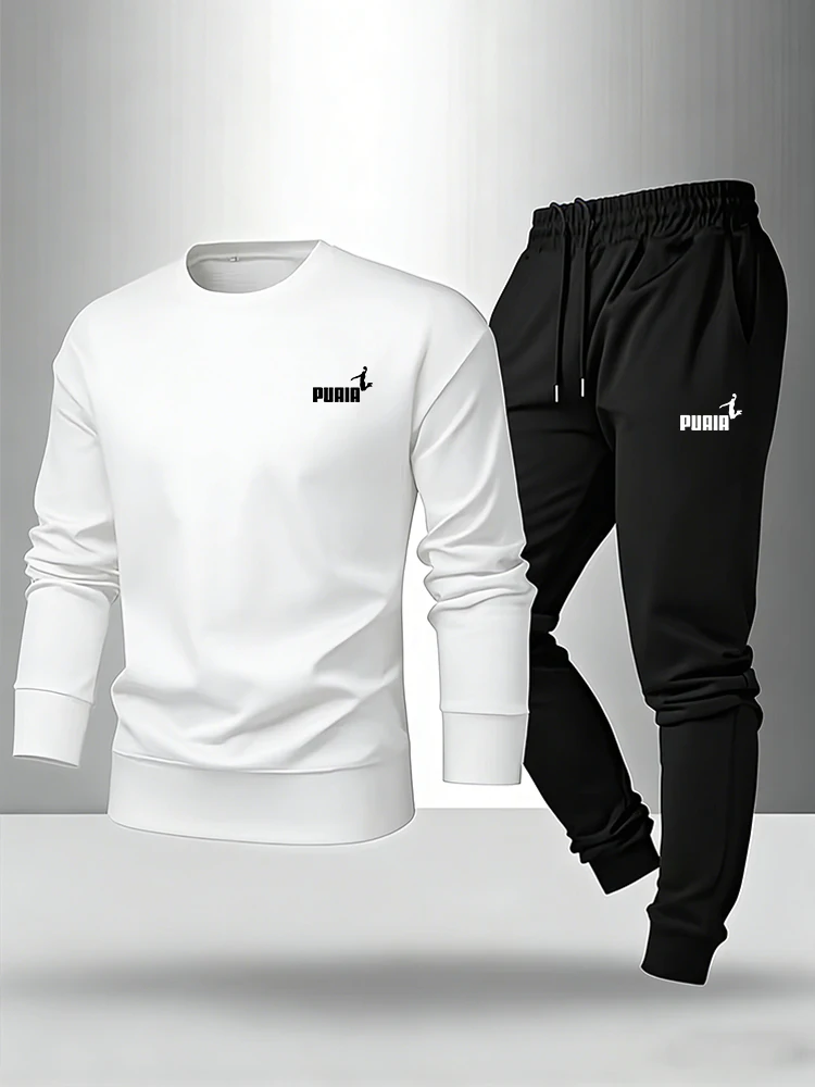 Men'S Fashion Outfits 2026 - ชุดลำลองแฟชั่นฤดูใบไม้ผลิและฤดูใบไม้ร่วง เสื้อแขนยาวหรือกางเกงขายาว รุ่นใหม่ปี 2026 ชุดเซ็ตเสื้อและกางเกงสำหรับผู้ชาย