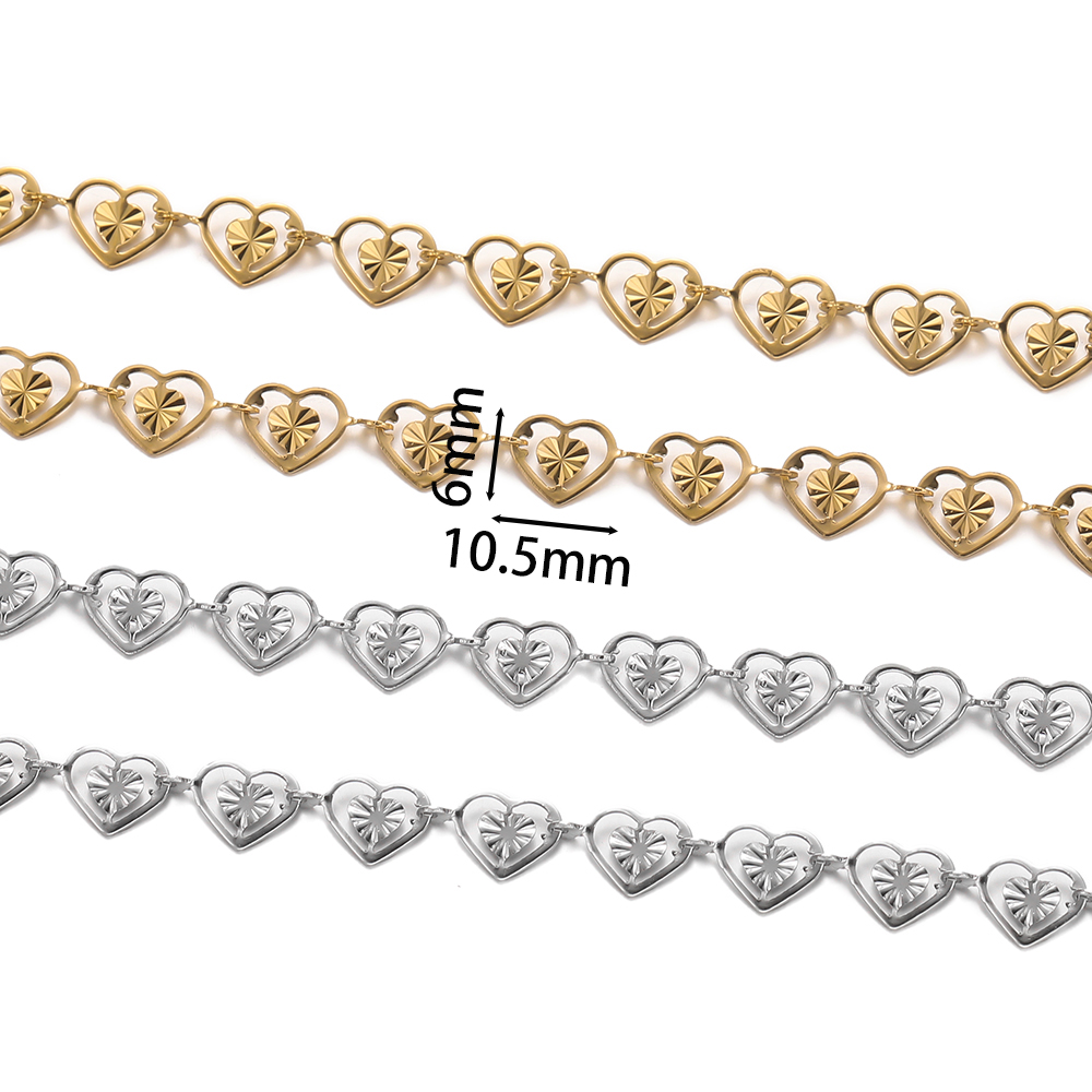 1 เมตรสแตนเลสสตีลคู่หัวใจโซ่สํ - Men'S Fashion Necklaces บทวิจารณ์และราคา