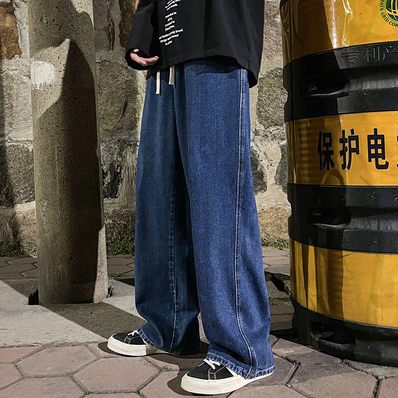 เกาหลีแฟชั่นผู้ชาย Baggy กางเก - Men'S Fashion Grey Jeans บทวิจารณ์และราคา