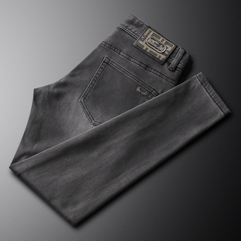 2025 ฤดูใบไม้ร่วงใหม่อินเทรนด์ - Men'S Fashion Grey Jeans บทวิจารณ์และราคา