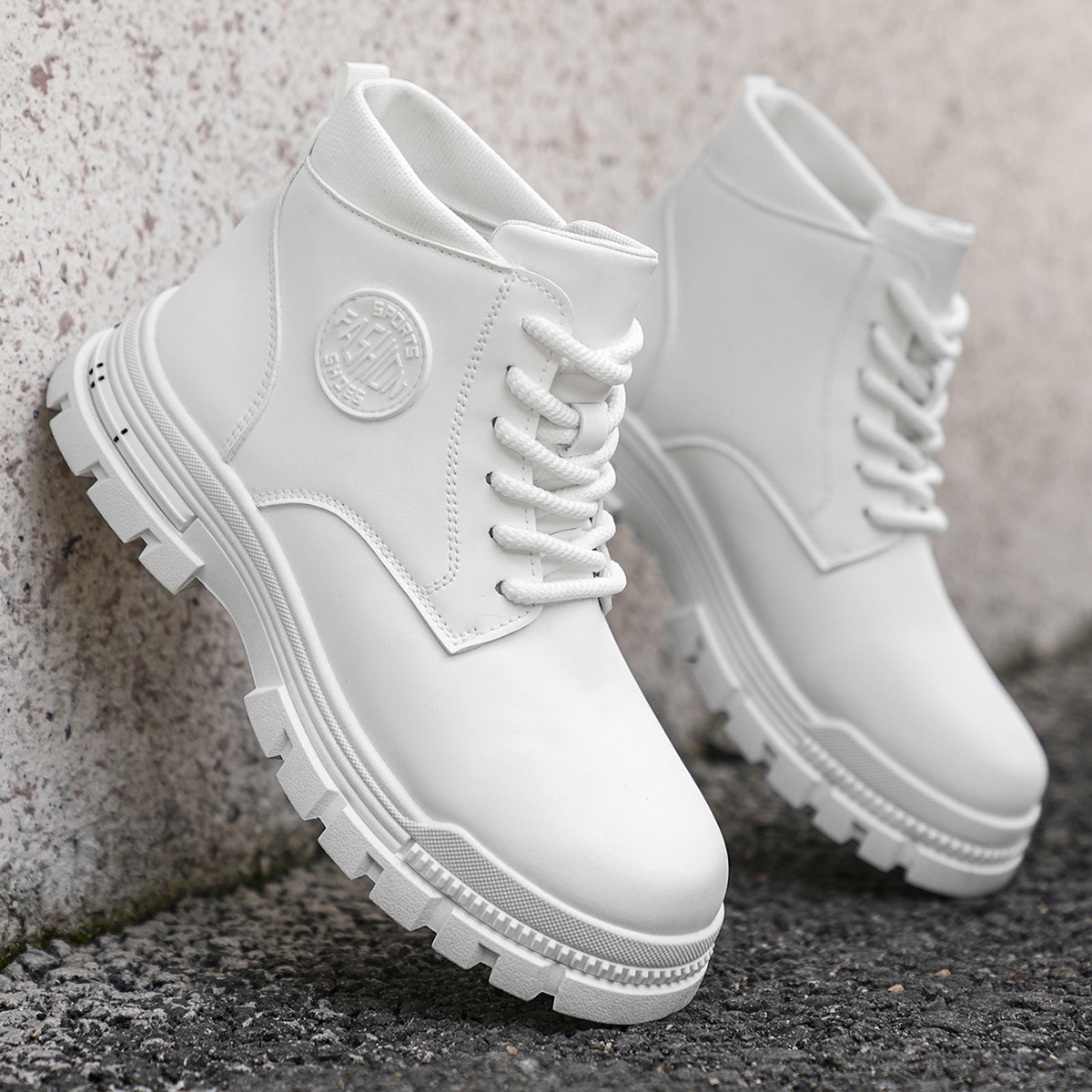 รองเท้าบูทมอเตอร์ไซค์สีขาวสำหร - Men'S Fashion Hiking Boots บทวิจารณ์และราคา