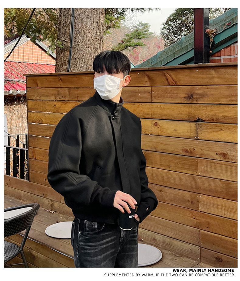 เสื้อแจ็คเก็ตผสมขนสัตว์ ผู้ชาย - Mens Fashion Style Images บทวิจารณ์และราคา