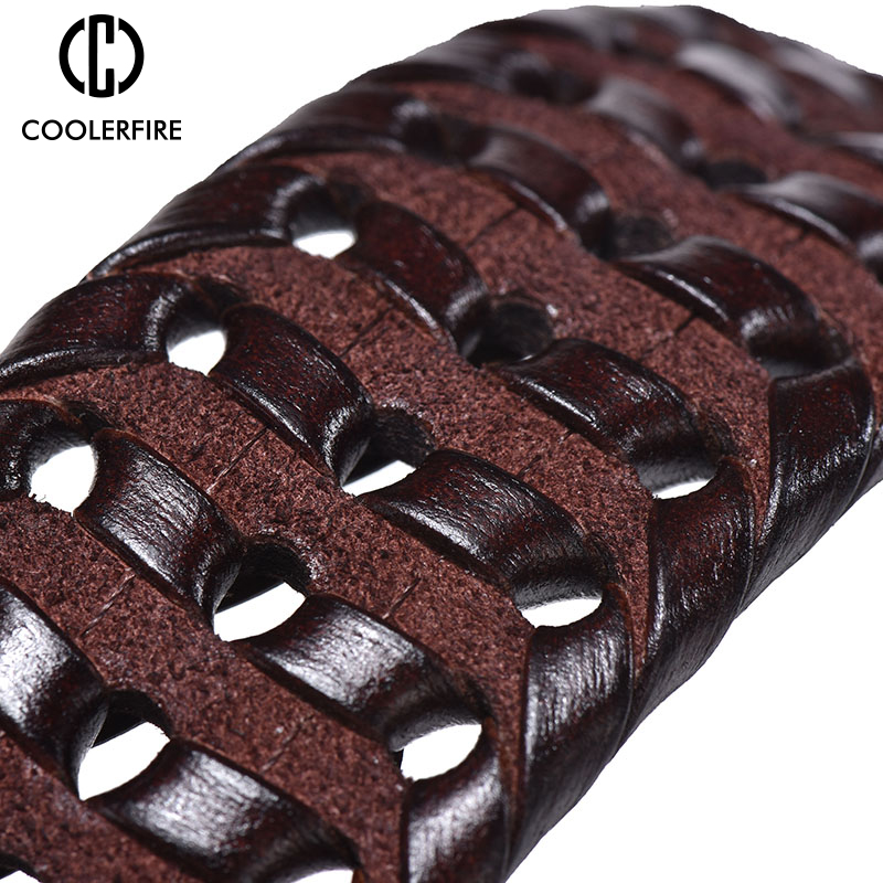 เข็มขัดหนังแท้ถักแบบวินเทจคุณภ - Leather Belt Braided บทวิจารณ์และราคา