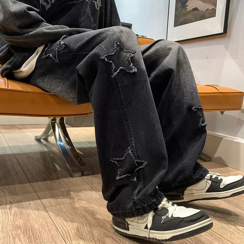 ผู้ชายใหม่ปักแฟชั่นกางเกงยีนส์ - Men'S Fashion With Baggy Jeans บทวิจารณ์และราคา