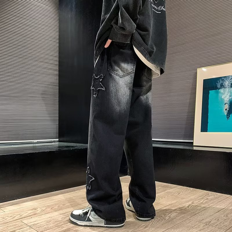 ผู้ชายใหม่ปักแฟชั่นกางเกงยีนส์ - Men'S Fashion With Baggy Jeans บทวิจารณ์และราคา