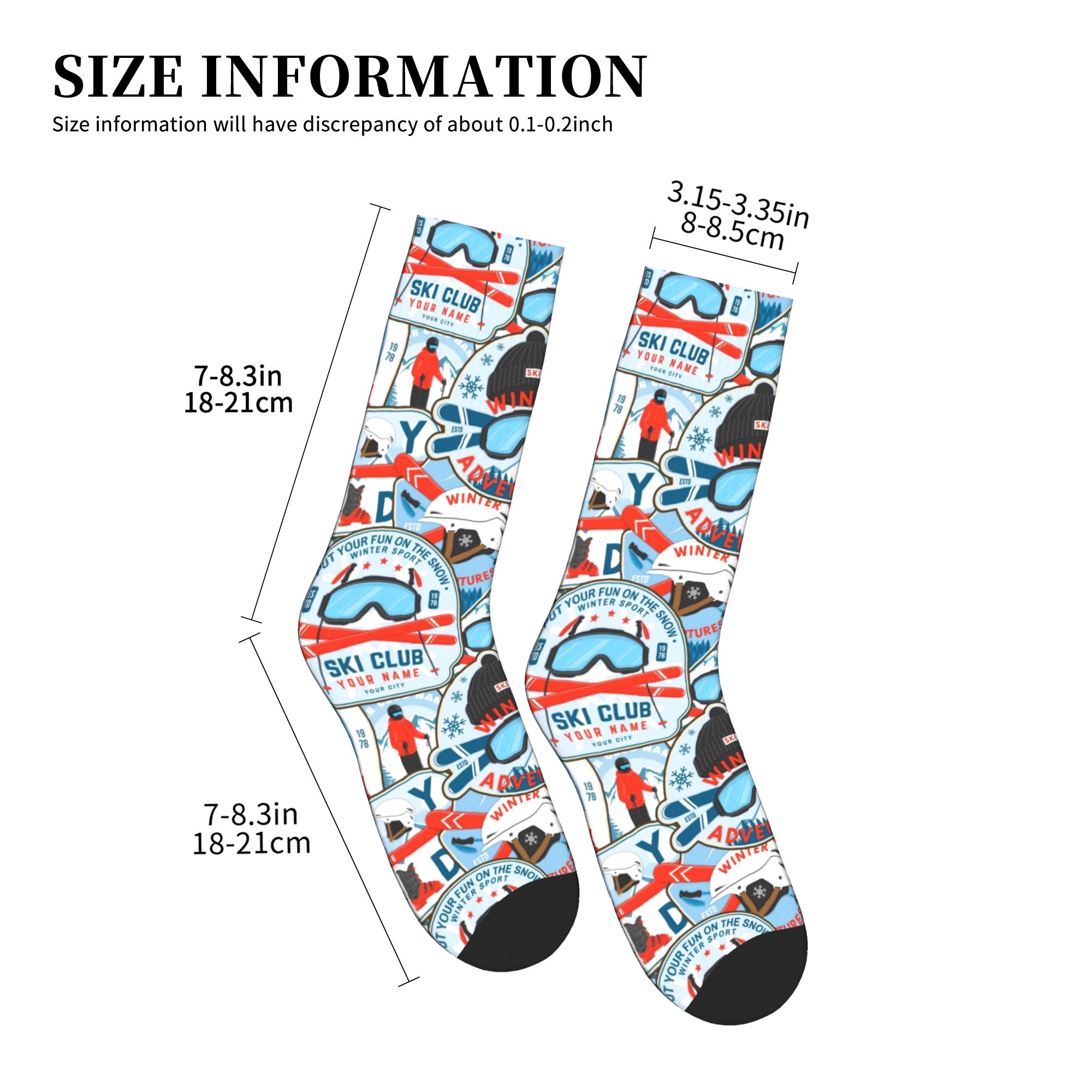 วินเทจ เรด บลู สกี คลับถุงเท้า - Men Fashion Vintage บทวิจารณ์และราคา
