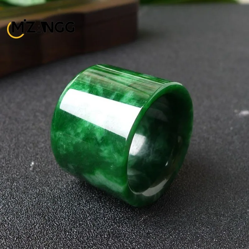 แหวนหยกพม่าแบบธรรมชาติแหวนหยกส - Men'S Fashion Rings บทวิจารณ์และราคา