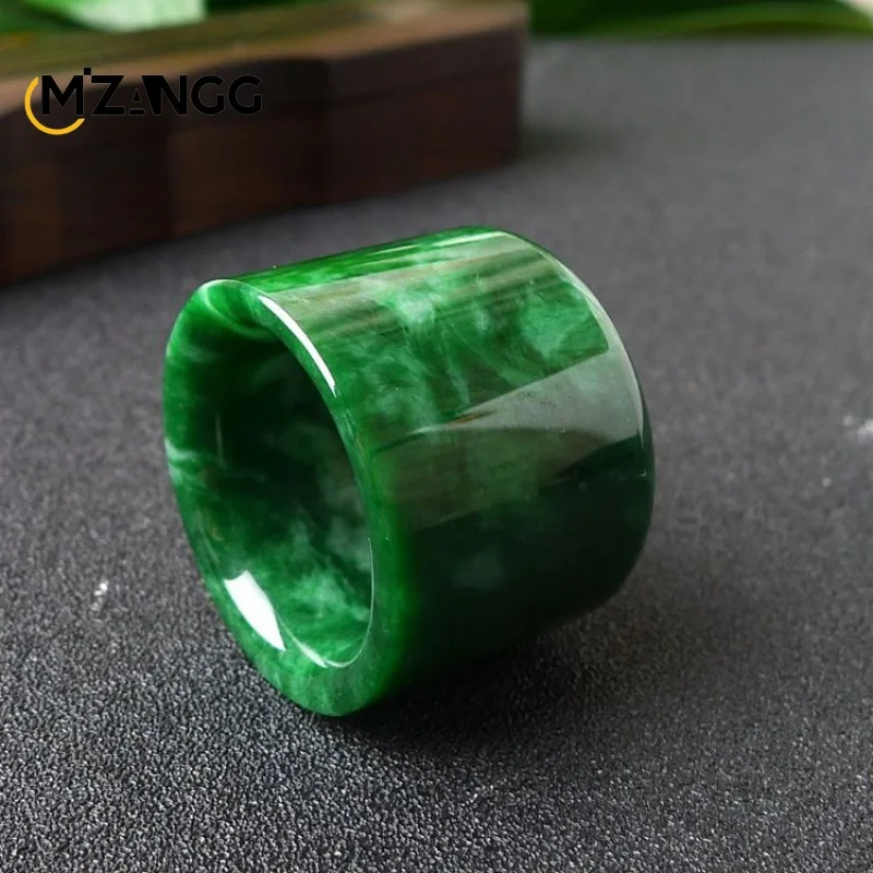 แหวนหยกพม่าแบบธรรมชาติแหวนหยกส - Men'S Fashion Rings บทวิจารณ์และราคา
