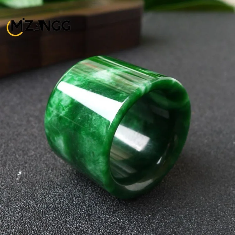 แหวนหยกพม่าแบบธรรมชาติแหวนหยกส - Men'S Fashion Rings บทวิจารณ์และราคา