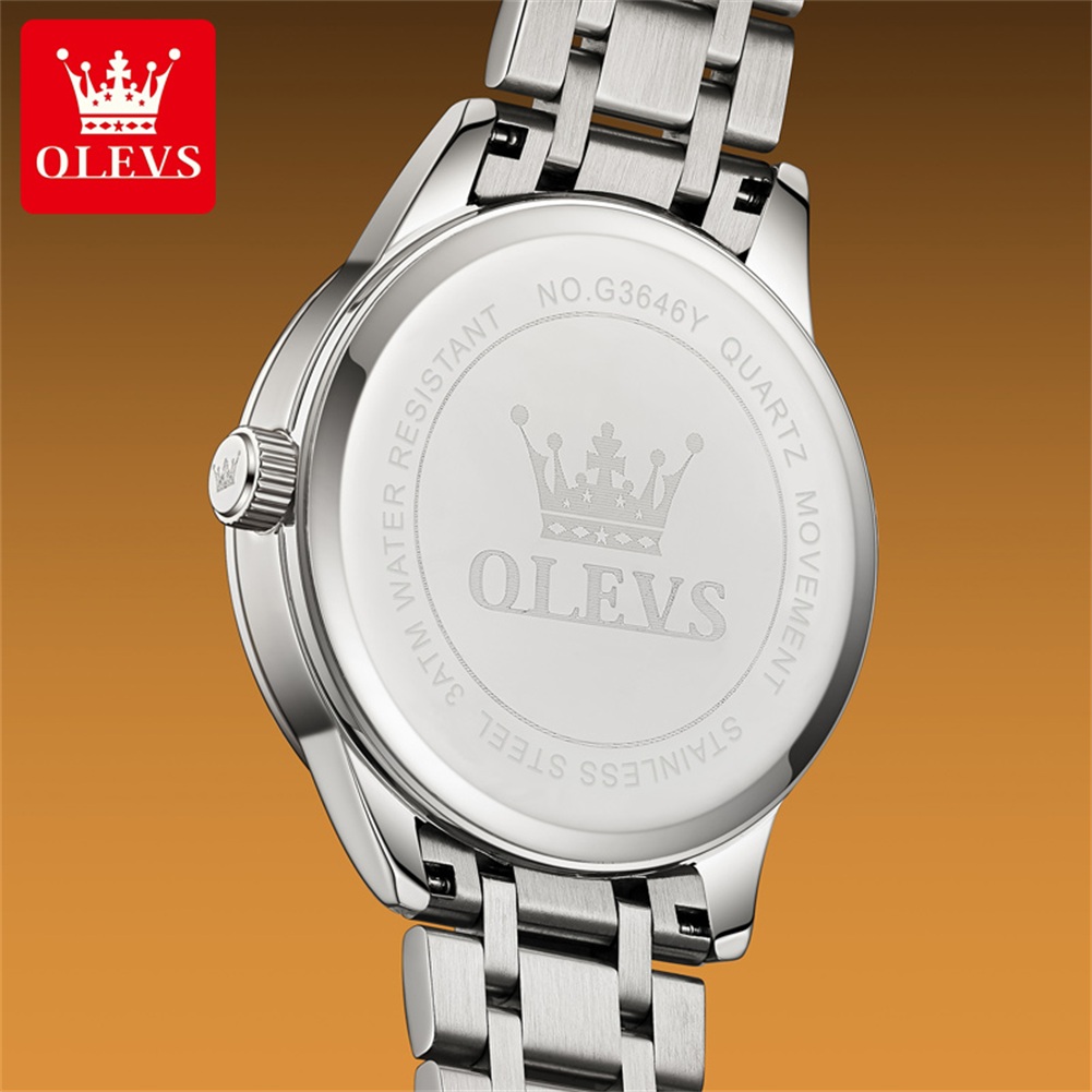 OLEVS มูนเฟสนาฬิกาผู้ชายปฏิทิน - Men'S Fashion Luxury Brands บทวิจารณ์และราคา