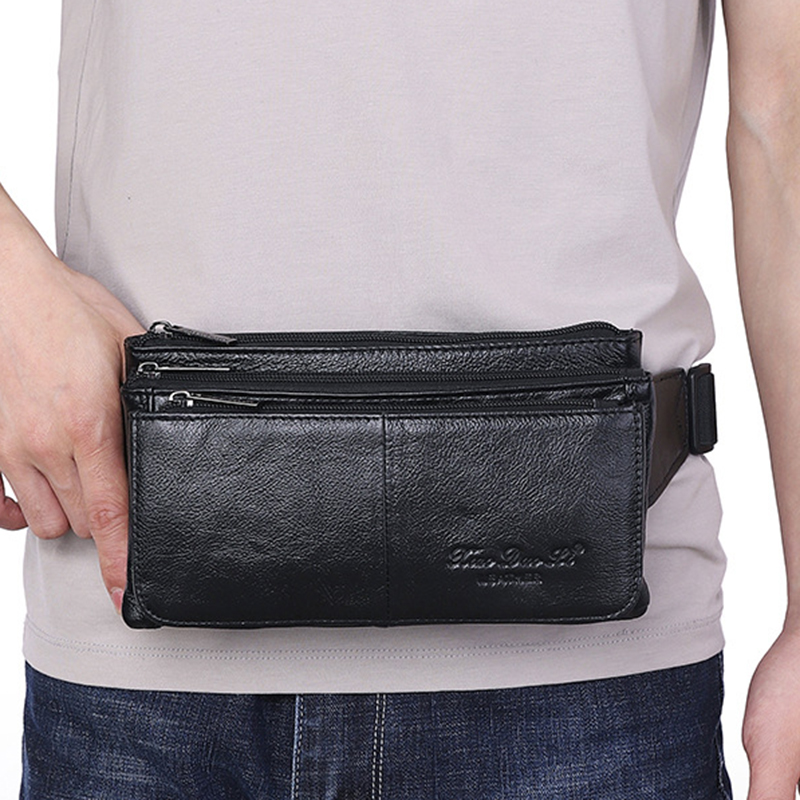 กระเป๋าคาดเอวผู้ชาย หนังแท้ กร - Leather Belt Braided บทวิจารณ์และราคา