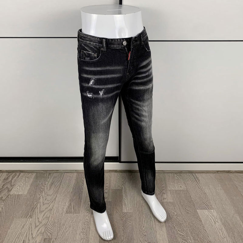 Street แฟชั่นผู้ชายสีดํากางเกง - Men'S Fashion Grey Jeans บทวิจารณ์และราคา