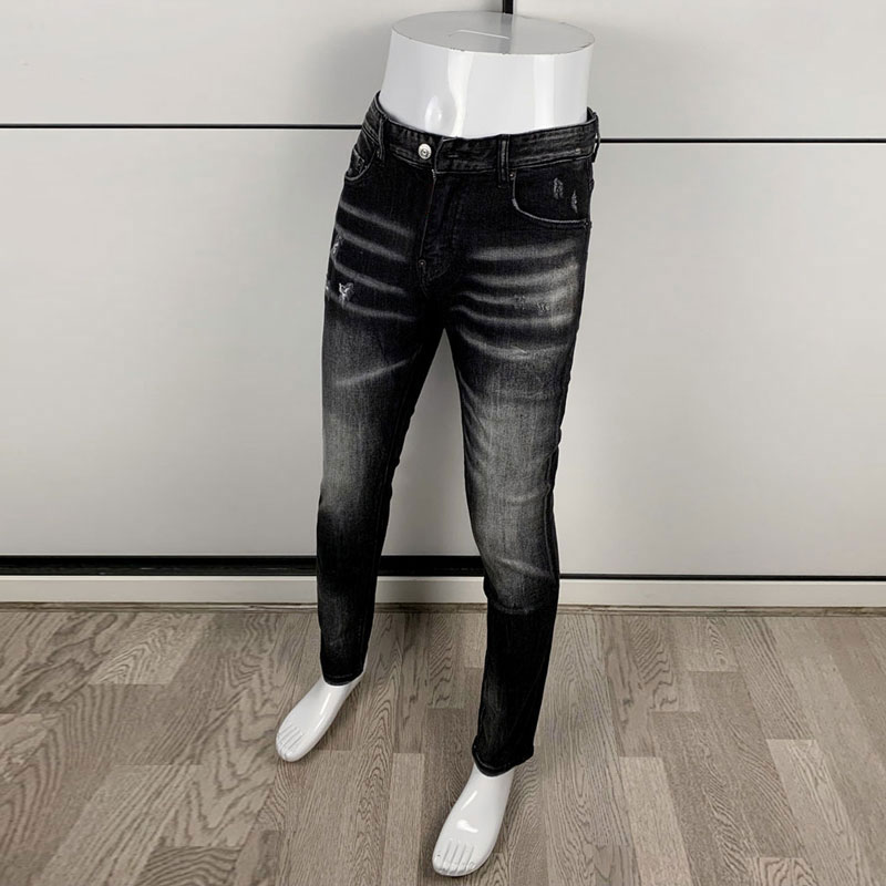 Street แฟชั่นผู้ชายสีดํากางเกง - Men'S Fashion Grey Jeans บทวิจารณ์และราคา