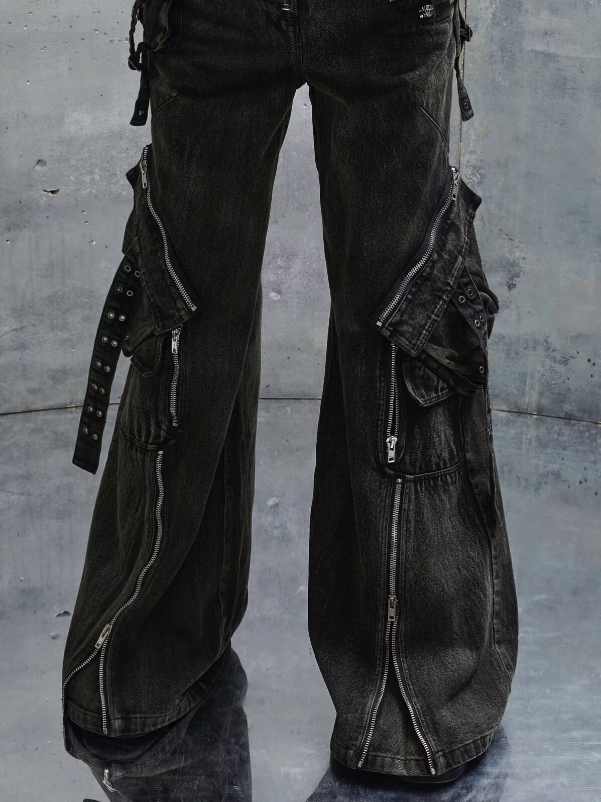 กางเกงยีนส์สีดำสไตล์ Y2K โกธิค - Men'S Fashion With Baggy Jeans บทวิจารณ์และราคา