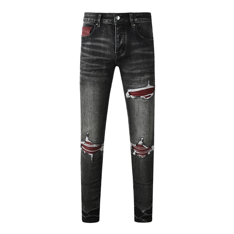 กางเกงยีนส์แฟชั่นไฮสตรีท รุ่นใ - Men'S Fashion Grey Jeans บทวิจารณ์และราคา