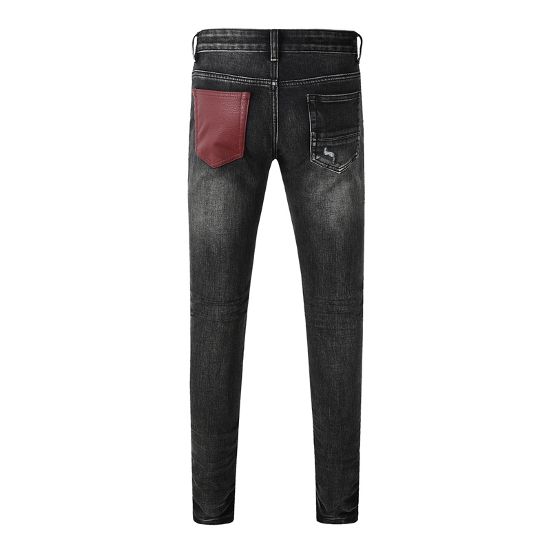กางเกงยีนส์แฟชั่นไฮสตรีท รุ่นใ - Men'S Fashion Grey Jeans บทวิจารณ์และราคา