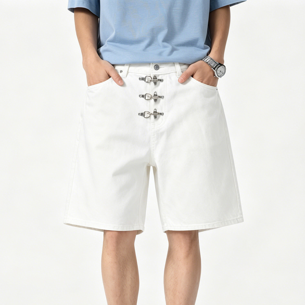 กางเกงยีนส์ขาสั้นทรงหลวมแบบมีห - Men'S Fashion With Baggy Jeans บทวิจารณ์และราคา