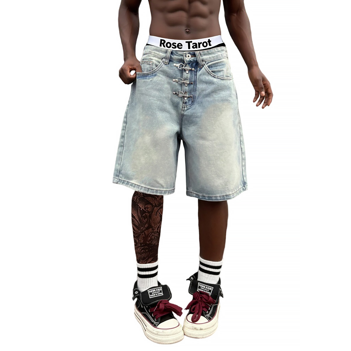 กางเกงยีนส์ขาสั้นทรงหลวมแบบมีห - Men'S Fashion With Baggy Jeans บทวิจารณ์และราคา