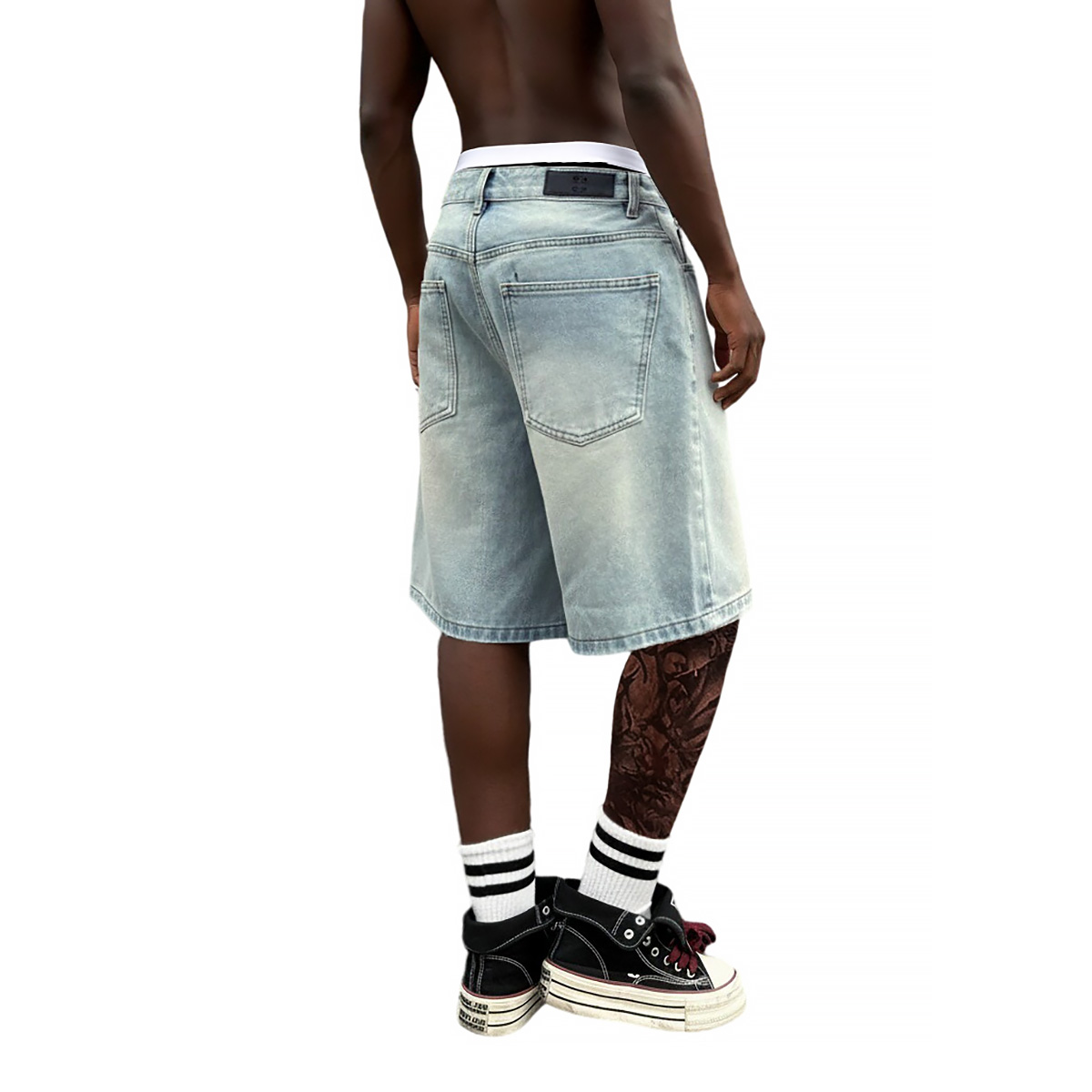 กางเกงยีนส์ขาสั้นทรงหลวมแบบมีห - Men'S Fashion With Baggy Jeans บทวิจารณ์และราคา