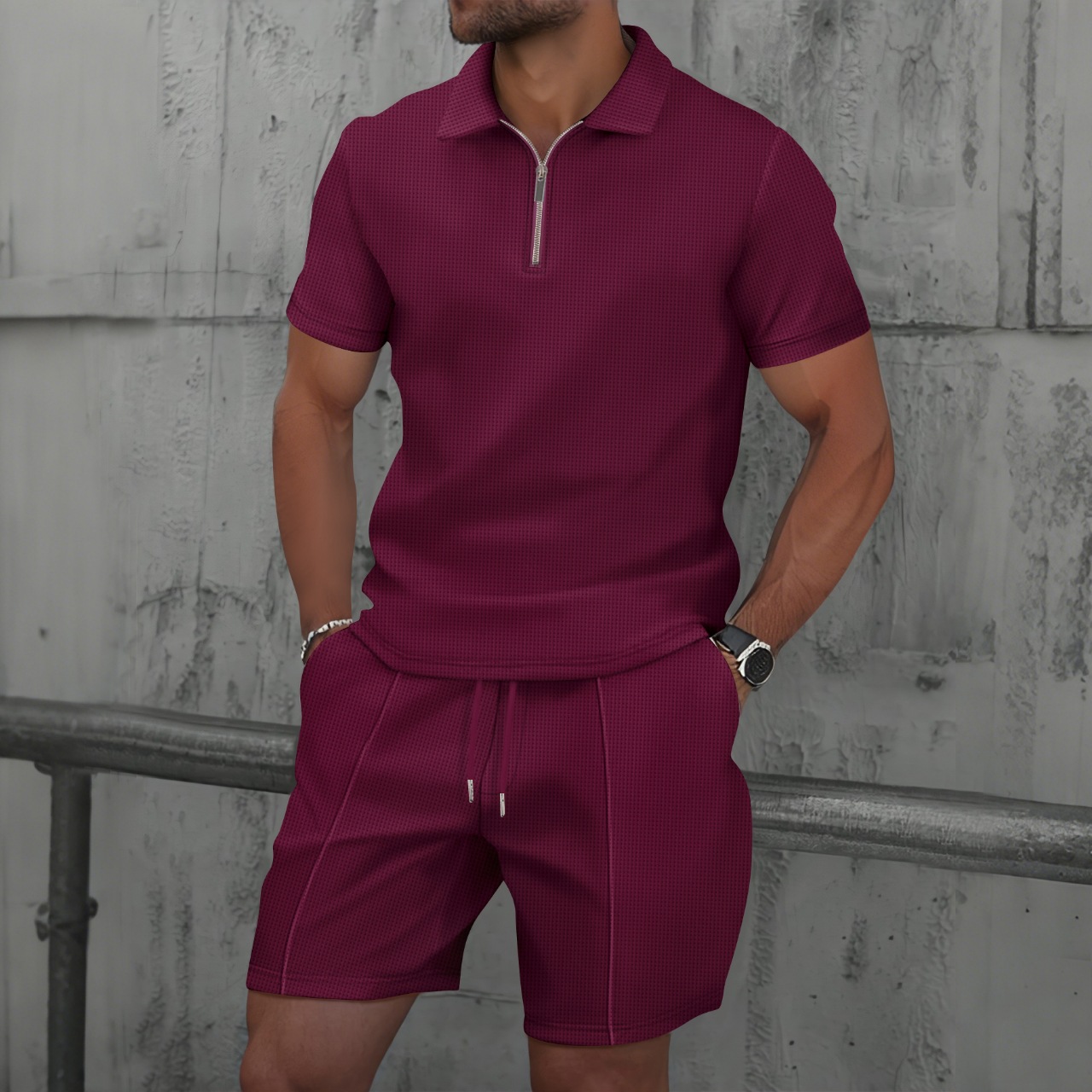 ชุดเซ็ต 2 ชิ้น เสื้อโปโลซิป แข - Men'S Fashion Polo บทวิจารณ์และราคา