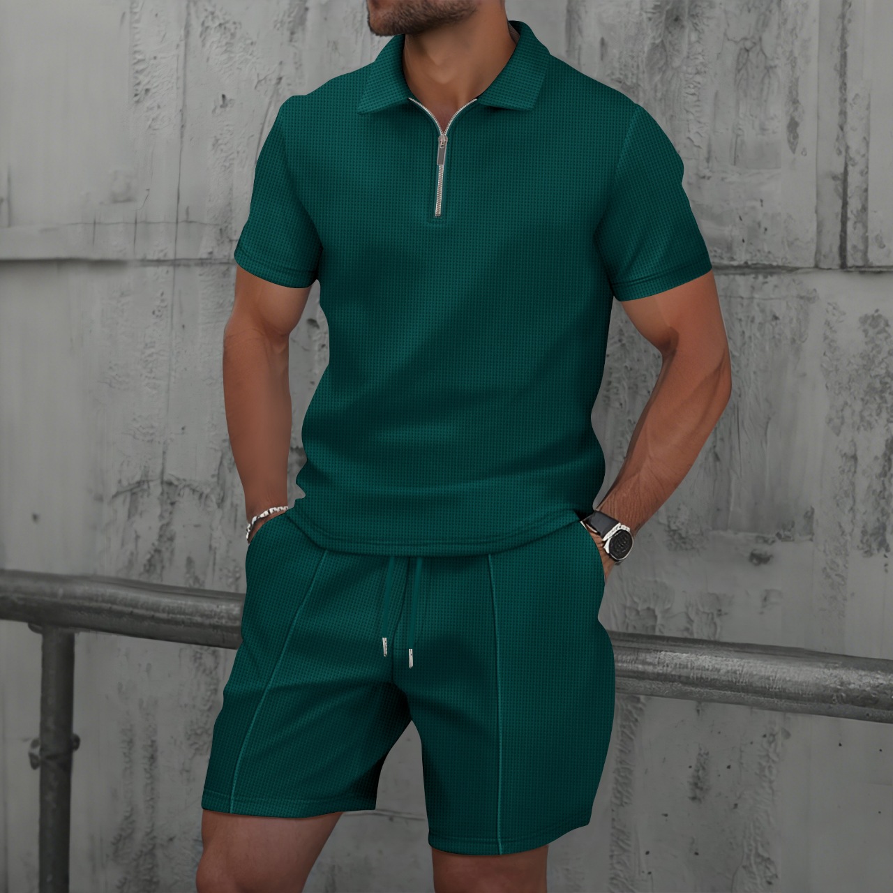 ชุดเซ็ต 2 ชิ้น เสื้อโปโลซิป แข - Men'S Fashion Polo บทวิจารณ์และราคา