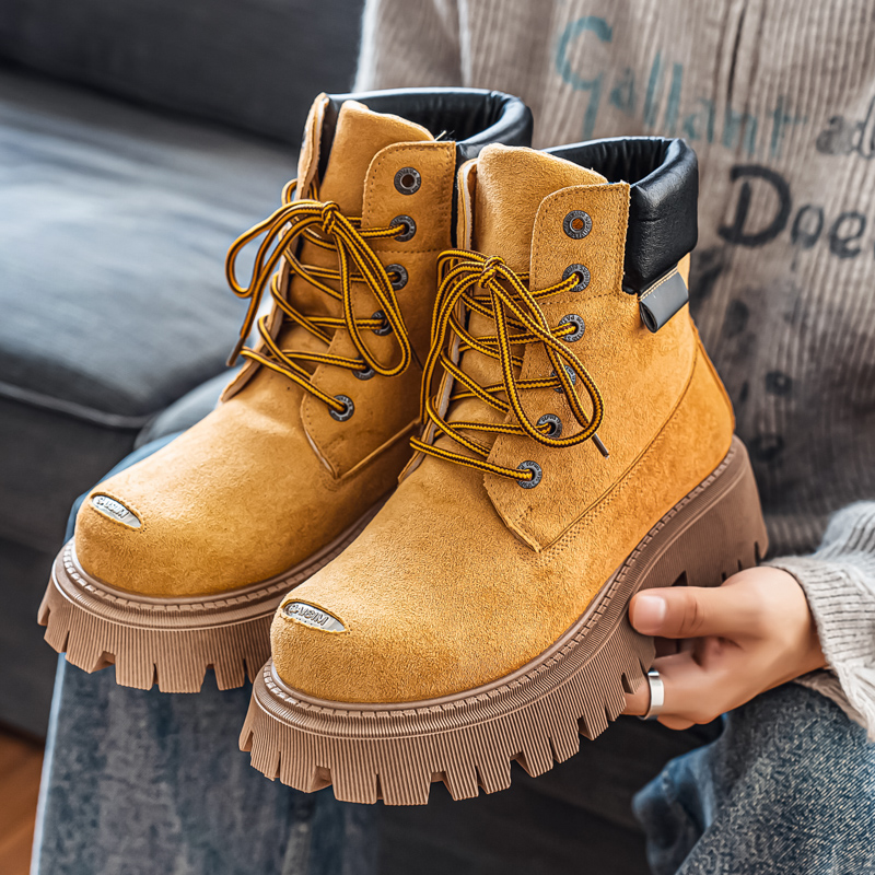 รองเท้าบูทหุ้มข้อสูงแบบคลาสสิก - Mens Fashion Modern บทวิจารณ์และราคา