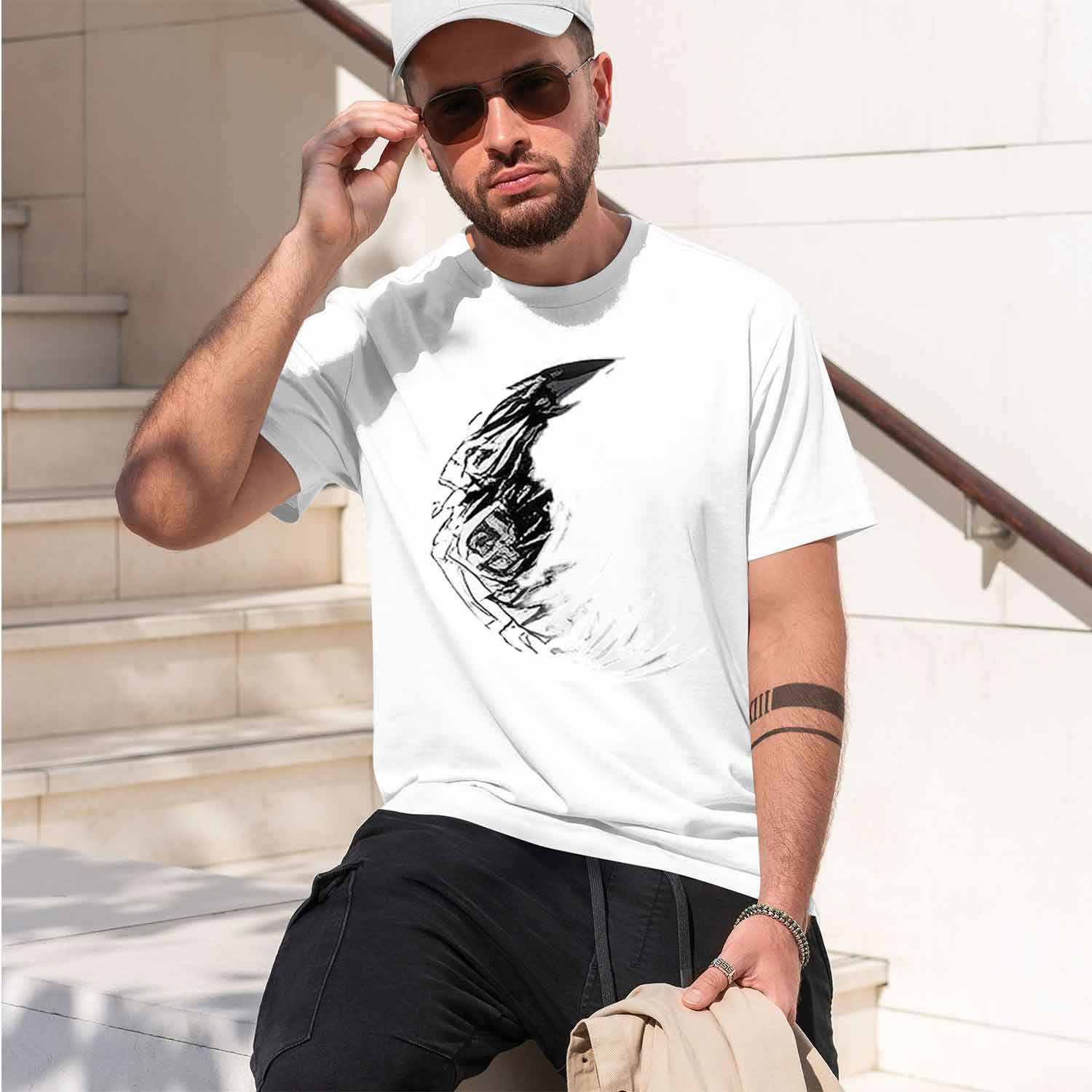 เสื้อยืดคอกลมแขนสั้นทรงหลวมสไต - Men'S Fashion Looks 2026 บทวิจารณ์และราคา