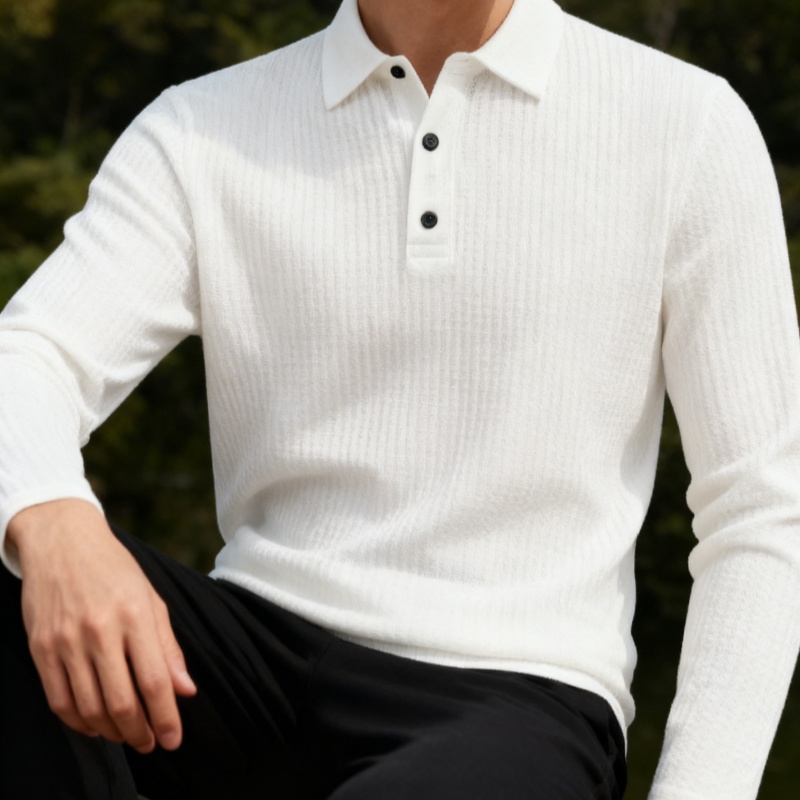 เสื้อโปโลแขนยาวสำหรับผู้ชายฤดู - Men'S Fashion Polo บทวิจารณ์และราคา