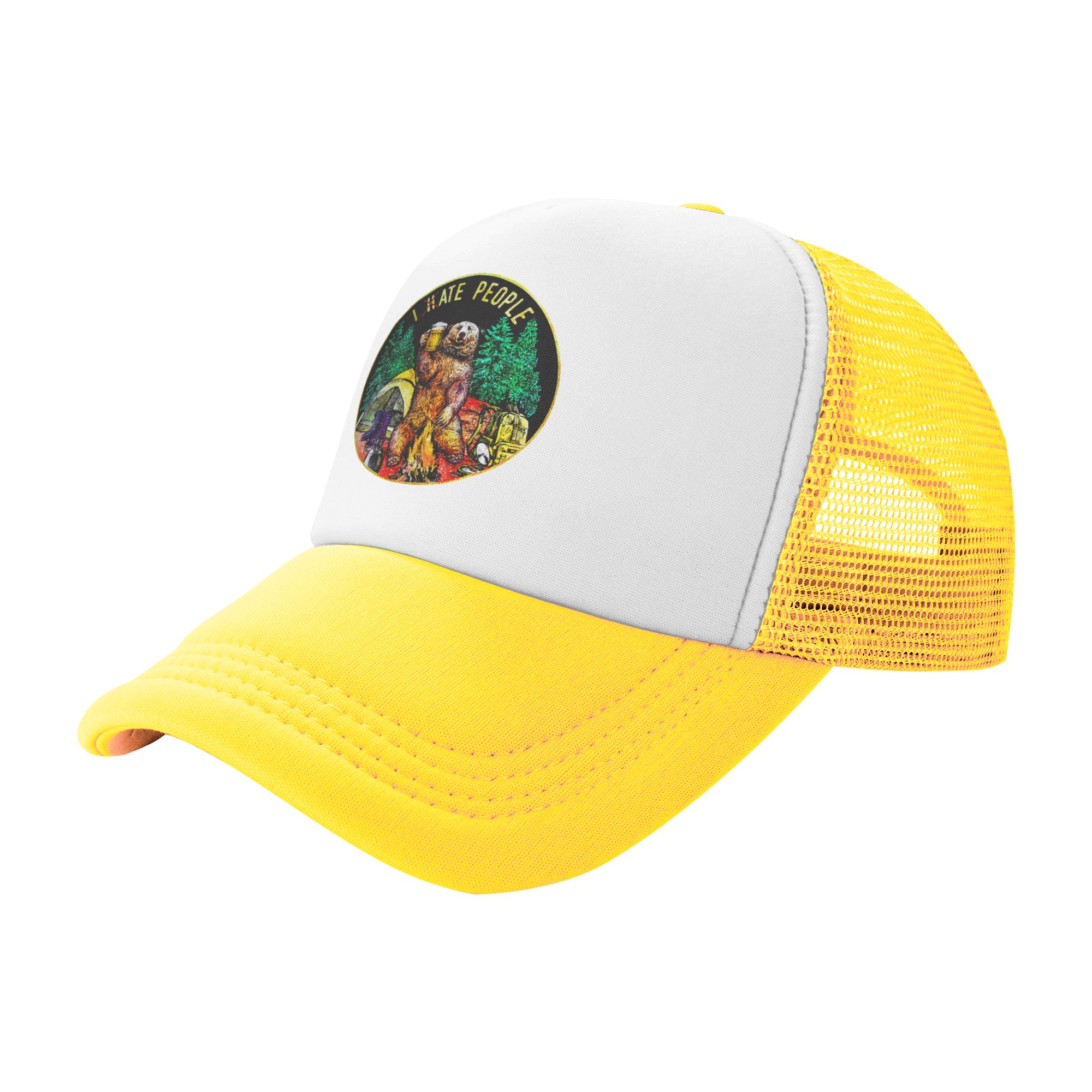 หมวกแก๊ป I Hate People Bear สำ - Trucker Hat Cap บทวิจารณ์และราคา