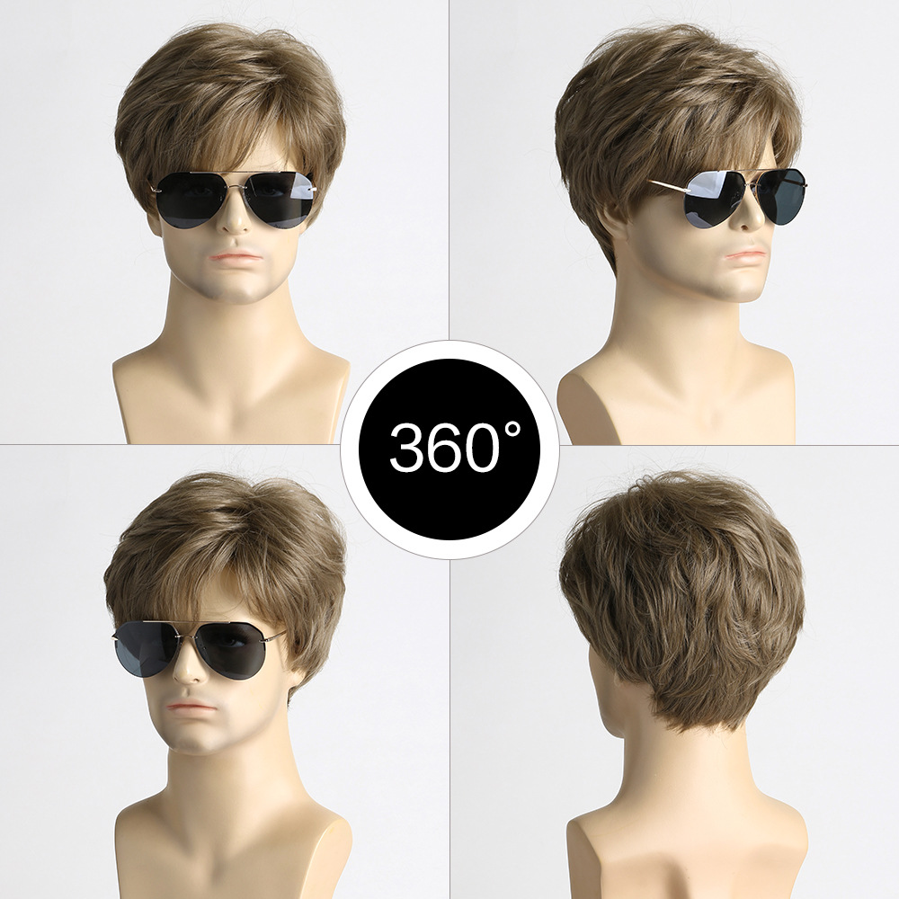 วิกผมสั้นสีน้ำตาลสังเคราะห์สำห - Men'S Fashion Looks 2026 บทวิจารณ์และราคา