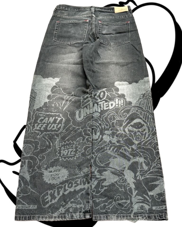 กางเกงยีนส์พิมพ์ลายแฟชั่นอเมริ - Men'S Fashion Grey Jeans บทวิจารณ์และราคา