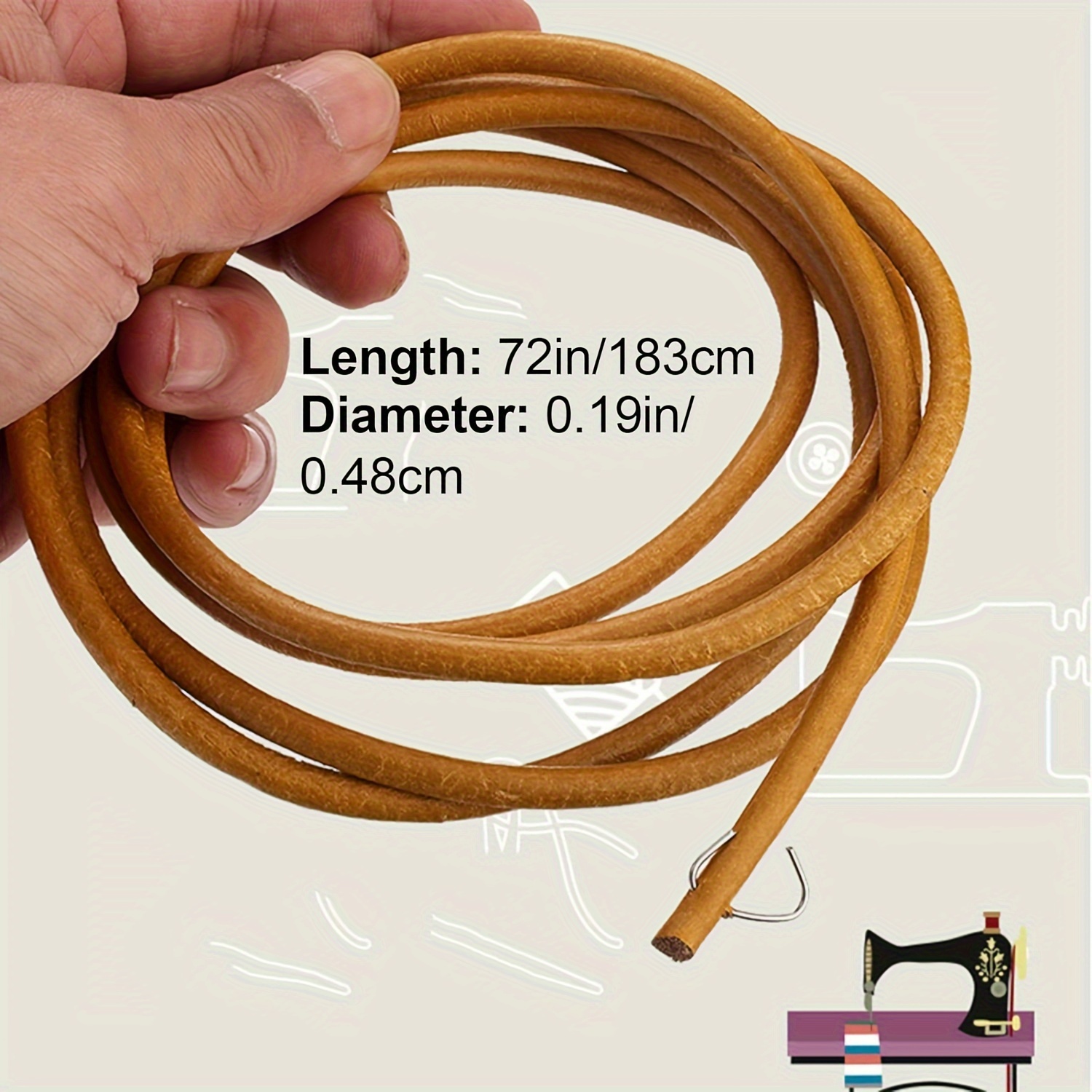 คันเหยียบเครื่องเย็บผ้าสายพานห - Leather Belt Braided บทวิจารณ์และราคา