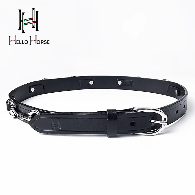 Hello Horse เข็มขัดกีฬาขี่ม้า  - Leather Belt Braided บทวิจารณ์และราคา