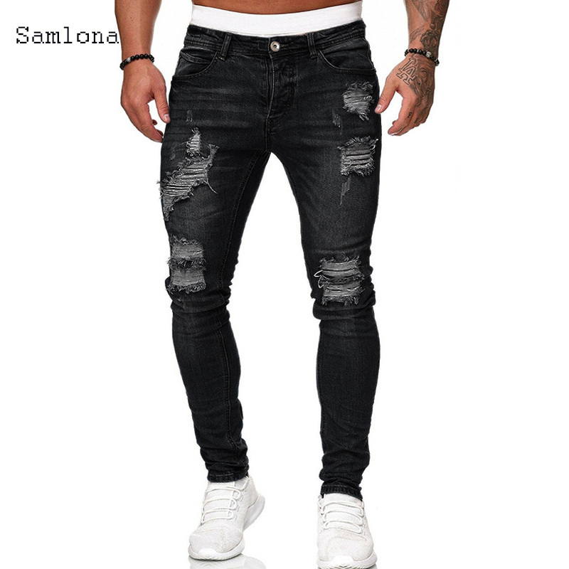 Samlona กางเกงยีนส์ขายาวสำหรับ - Men'S Fashion Grey Jeans บทวิจารณ์และราคา